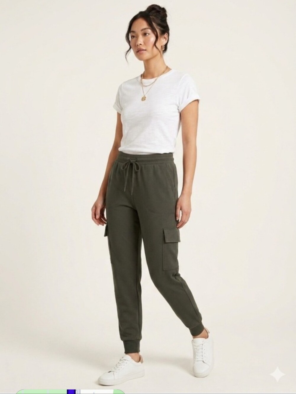 Rachel Zoe Olive Cargo Jogger Pants